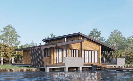 100-007-П Проект бани из дерева Вязьма | Проекты домов от House Expert