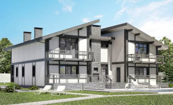 280-002-П Проект двухэтажного дома с мансардным этажом, недорогой коттедж из кирпича Сафоново | Проекты домов от House Expert