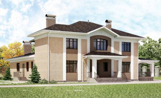 520-001-П Проект трехэтажного дома, огромный домик из поризованных блоков Ярцево | Проекты домов от House Expert