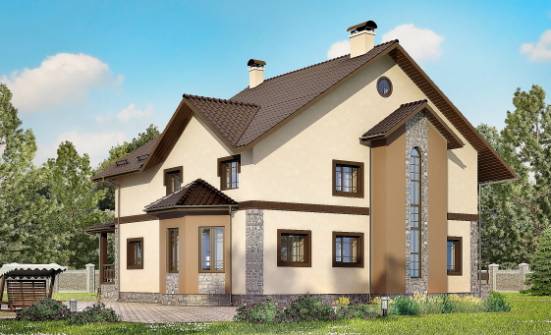 265-003-Л Проект двухэтажного дома, огромный домик из пеноблока Ярцево | Проекты домов от House Expert
