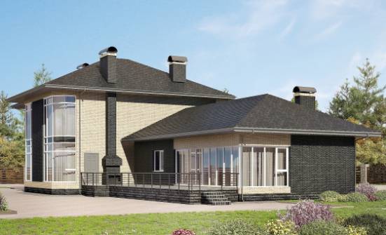 305-003-Л Проект двухэтажного дома, огромный коттедж из газосиликатных блоков Гагарин | Проекты домов от House Expert