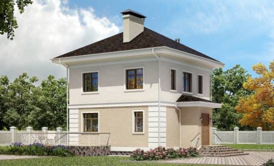 090-003-Л Проект двухэтажного дома, бюджетный коттедж из керамзитобетонных блоков Гагарин | Проекты домов от House Expert