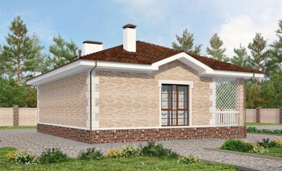 065-002-П Проект бани из кирпича Рославль | Проекты домов от House Expert