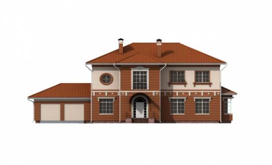 285-001-Л Проект двухэтажного дома и гаражом, красивый загородный дом из кирпича Сафоново | Проекты домов от House Expert