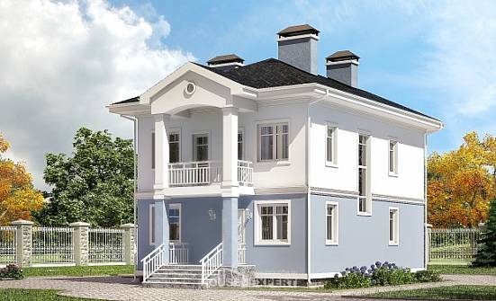 120-001-П Проект двухэтажного дома, экономичный загородный дом из теплоблока Ярцево | Проекты домов от House Expert