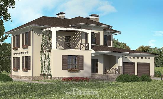 285-002-П Проект двухэтажного дома и гаражом, современный домик из кирпича Ярцево | Проекты домов от House Expert