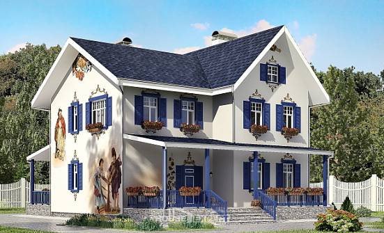 180-003-П Проект двухэтажного дома, небольшой загородный дом из кирпича Гагарин | Проекты домов от House Expert