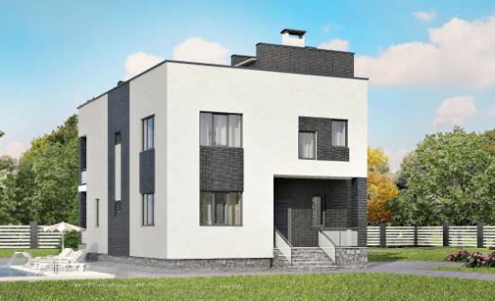 225-001-П Проект двухэтажного дома, средний загородный дом из бризолита Смоленск | Проекты домов от House Expert