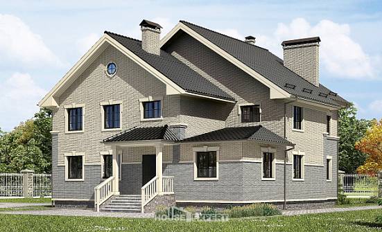 300-004-П Проект двухэтажного дома, просторный домик из газосиликатных блоков Рославль | Проекты домов от House Expert