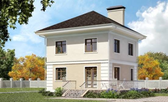 090-003-Л Проект двухэтажного дома, бюджетный коттедж из керамзитобетонных блоков Гагарин | Проекты домов от House Expert