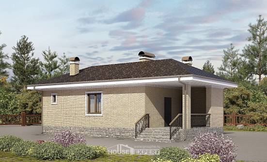 040-002-П Проект бани из бризолита Рославль | Проекты домов от House Expert