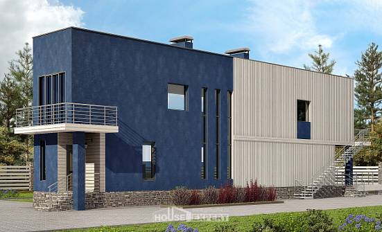 100-003-П Проект двухэтажного дома, доступный дом из пеноблока Ярцево | Проекты домов от House Expert