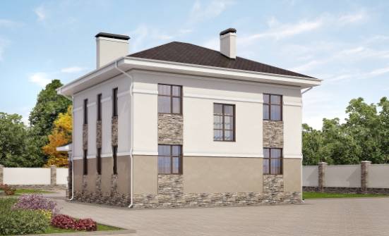 150-014-П Проект двухэтажного дома, недорогой домик из бризолита Гагарин | Проекты домов от House Expert