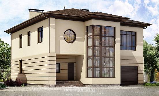300-006-П Проект двухэтажного дома, гараж, большой дом из кирпича Ярцево | Проекты домов от House Expert