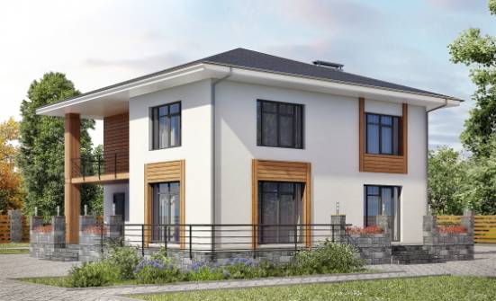 180-015-П Проект двухэтажного дома, бюджетный дом из блока Ярцево | Проекты домов от House Expert