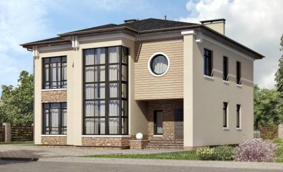 300-005-Л Проект двухэтажного дома, просторный загородный дом из кирпича Смоленск | Проекты домов от House Expert