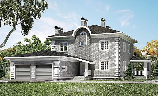 245-004-Л Проект двухэтажного дома и гаражом, средний дом из кирпича Вязьма | Проекты домов от House Expert
