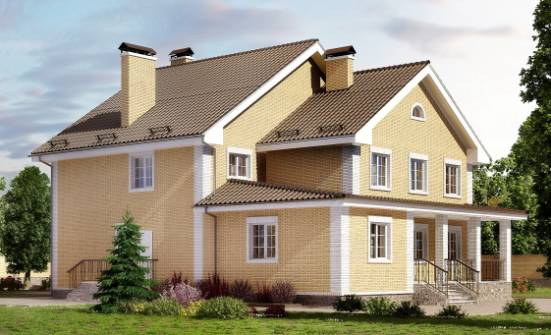 320-003-Л Проект двухэтажного дома, уютный домик из поризованных блоков Сафоново | Проекты домов от House Expert