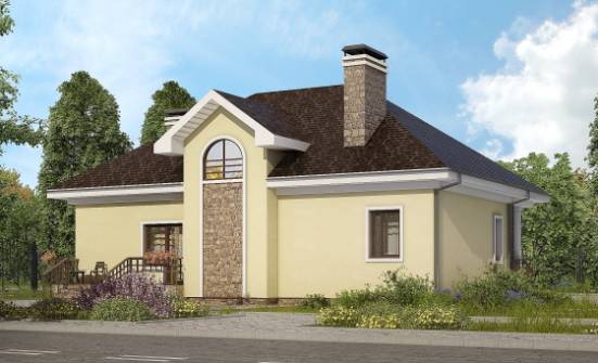 150-008-Л Проект двухэтажного дома с мансардой, классический загородный дом из газобетона Сафоново | Проекты домов от House Expert