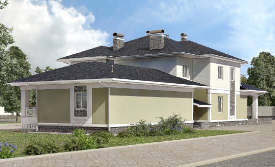 620-001-Л Проект трехэтажного дома, гараж, современный домик из поризованных блоков Сафоново | Проекты домов от House Expert