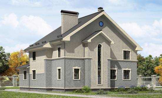 300-004-П Проект двухэтажного дома, просторный домик из газосиликатных блоков Рославль | Проекты домов от House Expert