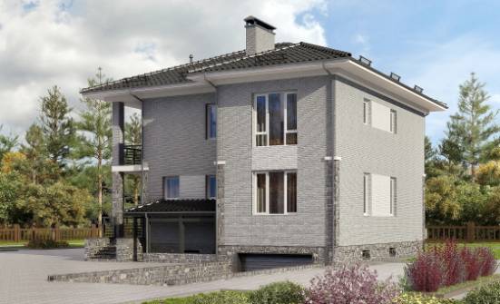 275-004-П Проект трехэтажного дома, гараж, огромный коттедж из кирпича Гагарин | Проекты домов от House Expert