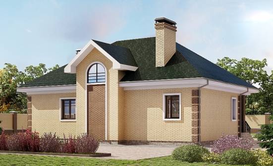 150-013-Л Проект двухэтажного дома с мансардным этажом, недорогой домик из кирпича Смоленск | Проекты домов от House Expert