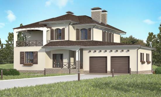 285-002-П Проект двухэтажного дома и гаражом, современный домик из кирпича Ярцево | Проекты домов от House Expert