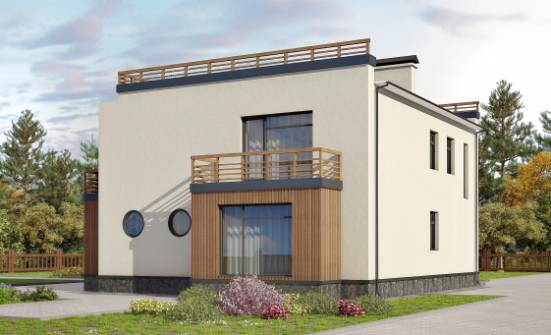 215-002-Л Проект двухэтажного дома, уютный загородный дом из теплоблока Гагарин | Проекты домов от House Expert