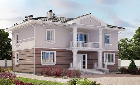 210-005-П Проект двухэтажного дома, просторный дом из газосиликатных блоков Десногорск | Проекты домов от House Expert
