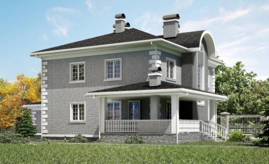 245-004-Л Проект двухэтажного дома и гаражом, средний дом из кирпича Вязьма | Проекты домов от House Expert