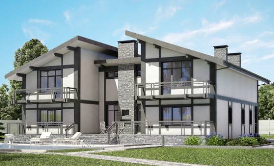 280-002-П Проект двухэтажного дома с мансардным этажом, недорогой коттедж из кирпича Сафоново | Проекты домов от House Expert