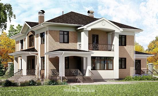 520-001-П Проект трехэтажного дома, огромный домик из поризованных блоков Ярцево | Проекты домов от House Expert