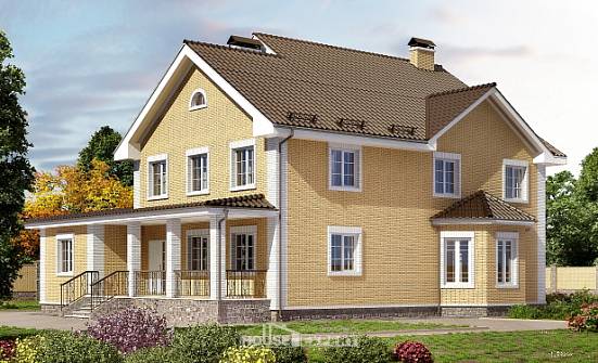 320-003-Л Проект двухэтажного дома, уютный домик из поризованных блоков Сафоново | Проекты домов от House Expert