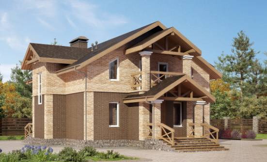 160-014-П Проект двухэтажного дома, бюджетный домик из блока Десногорск | Проекты домов от House Expert