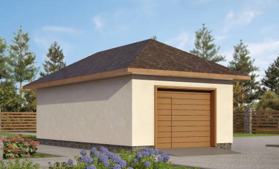040-001-П Проект гаража из поризованных блоков Десногорск | Проекты домов от House Expert