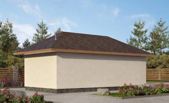 040-001-П Проект гаража из поризованных блоков Десногорск | Проекты одноэтажных домов от House Expert