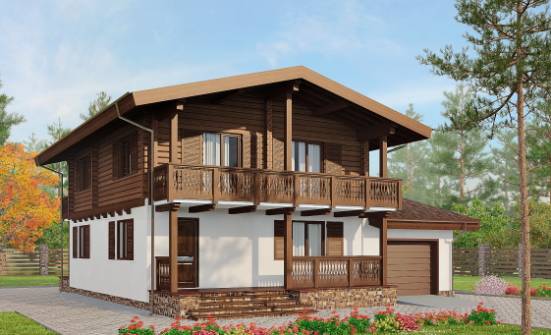 200-011-П Проект двухэтажного дома мансардой, современный загородный дом из блока Десногорск | Проекты домов от House Expert