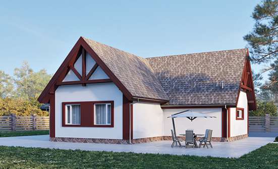 145-002-Л Проект гаража из поризованных блоков Десногорск | Проекты домов от House Expert