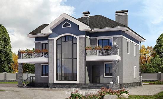 200-006-Л Проект двухэтажного дома, классический дом из кирпича Ярцево | Проекты домов от House Expert