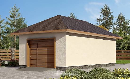 040-001-П Проект гаража из поризованных блоков Десногорск | Проекты домов от House Expert