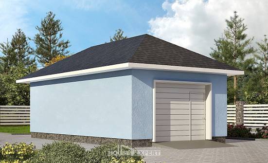 040-001-Л Проект гаража из теплоблока Смоленск | Проекты домов от House Expert