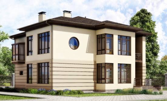 300-006-П Проект двухэтажного дома, гараж, большой дом из кирпича Ярцево | Проекты домов от House Expert