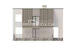 150-017-П Проект двухэтажного дома, современный коттедж из блока Смоленск, House Expert