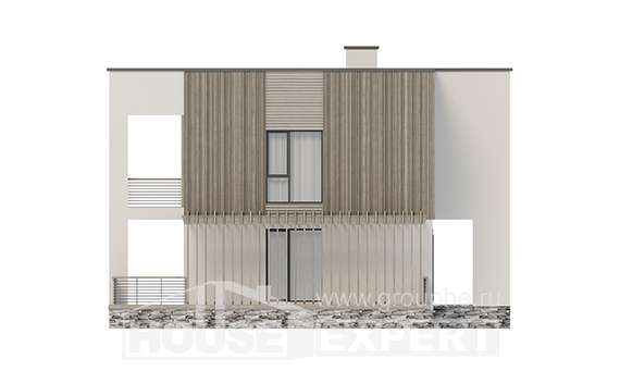 150-017-П Проект двухэтажного дома, уютный домик из арболита, Рославль
