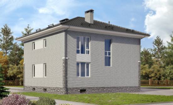 275-004-П Проект трехэтажного дома и гаражом, огромный загородный дом из кирпича Гагарин | Проекты домов от House Expert