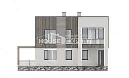 150-017-П Проект двухэтажного дома, современный коттедж из бризолита Вязьма, House Expert
