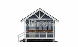 020-001-Л Проект одноэтажного дома мансардой, миниатюрный загородный дом из дерева, Десногорск