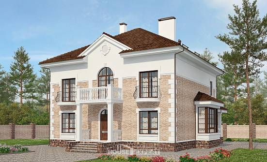 220-008-П Проект двухэтажного дома, уютный дом из кирпича Вязьма | Проекты домов от House Expert