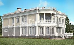 505-001-П Проект двухэтажного дома и гаражом, уютный дом из пеноблока Десногорск, House Expert